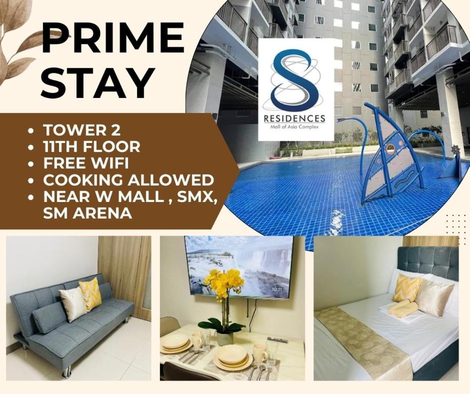 1126 S Residences SMDC Condo near W Mall & MOA by Prime Stay