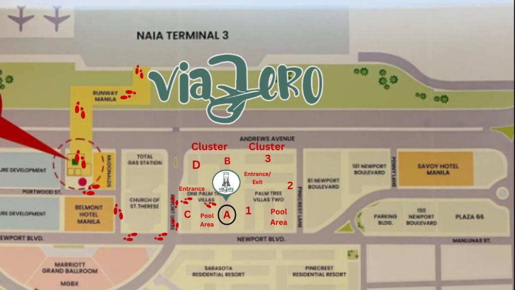 One Palm Tree Villas Condominium - Studio 10th-A FL with Balcony - Across Terminal 3 Airport